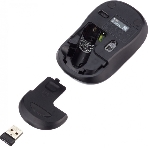 Мышь беспроводная Logitech M185, красный, 1000 dpi, радиоканал, USB, кнопки - 3, фото2