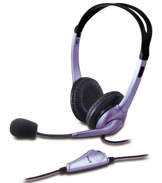 Гарнитура Genius HS-04S фиолетовый, проводная, USB-C/jack