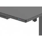 Стол игровой Cactus CS-EGD-BBK столешница стекло черный, каркас черный, фото6