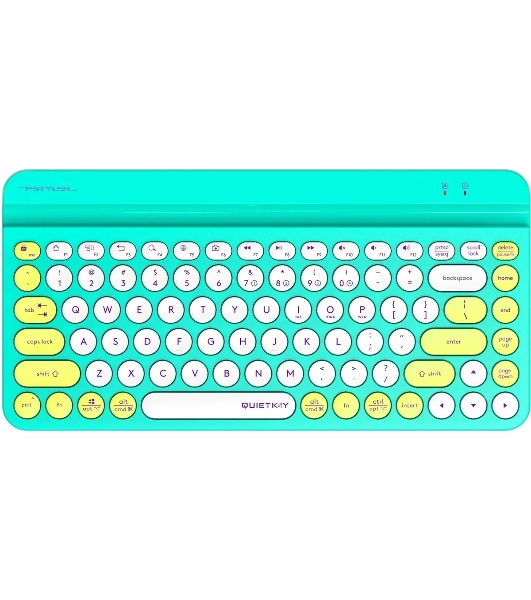 Клавиатура беспроводная A4Tech Fstyler FBK30, USB, Bluetooth/Радиоканал, зеленый