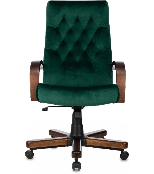 Кресло Бюрократ T-9928WALNUT Fabric Italia Green зеленый, ткань