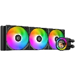Система жидкостного охлаждения ID-Cooling FX360 LCD ARGb Soc-AM5/AM4/1200/1700/1851 черный 4-pin 27.2dB Al+Cu LCD 350W Ret, фото 1