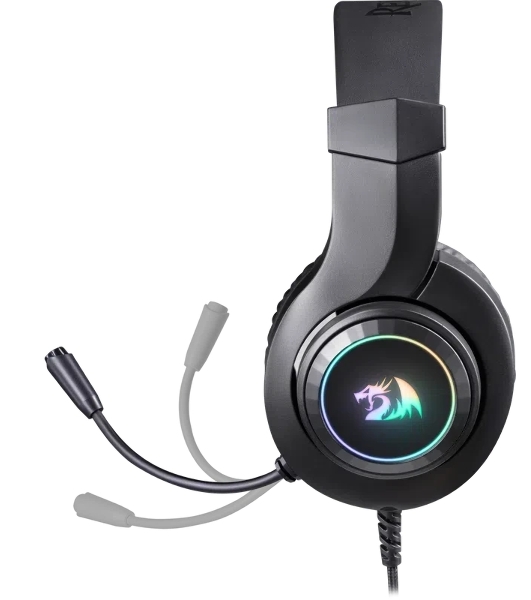 Гарнитура Redragon Hylas чёрный, проводная, USB, подсветка