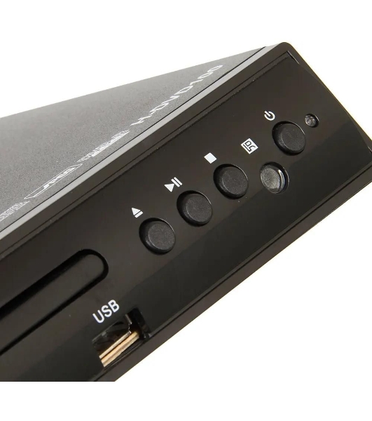 Плеер DVD Hyundai H-DVD100 черный ПДУ