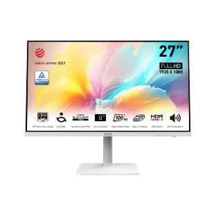 Монитор 27' MSI Modern MD2712PW IPS 1920x1080, 100 Гц, 4 мс, 16:9, 300 кд/м², 1xHDMI, 1xUSB-C, 1x3.5 мм, белый