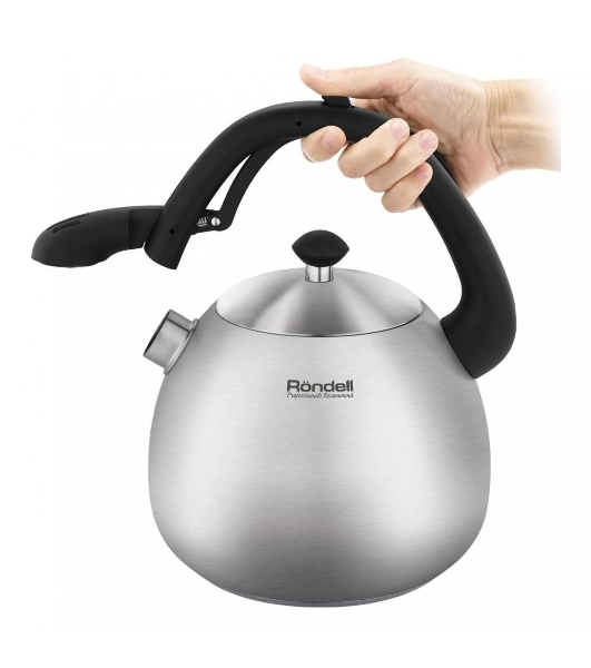 Чайник металлический Rondell Esfera RDS-1656, 3л, стальной