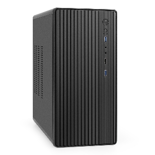 Корпус ExeGate BAA-503U2-AAA450, Mini-Tower, чёрный, 1 x 80/90 мм, БП 450 Вт