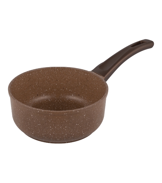 Ковш Maunfeld Carmel MF18CRM01SP из литого алюминия со стеклянной крышкой, 18 см, 1,6 л