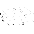 Ящик для денег без номинала Cactus CS-DCB-004 90x300x240 графитовый, фото2