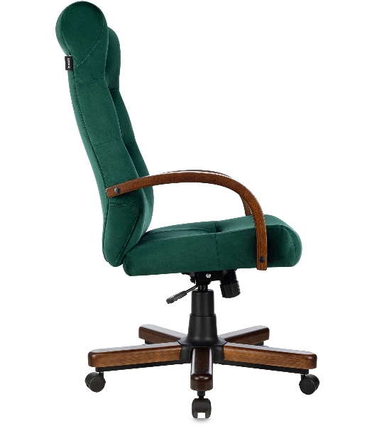 Кресло Бюрократ T-9928WALNUT Fabric Italia Green зеленый, ткань