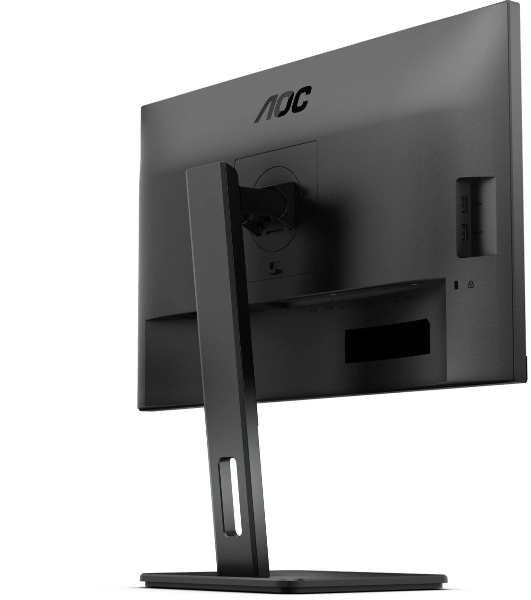 Монитор 27' AOC Q27P3CV IPS 2560x1440, 75 Гц, 4 мс, 16:9, 350 кд/м², 2xHDMI 1.4, DisplayPort 1.2, USB-концентратор (4x USB 3.0), 2.5 Gigabit Ethernet, встроенные динамики, черный