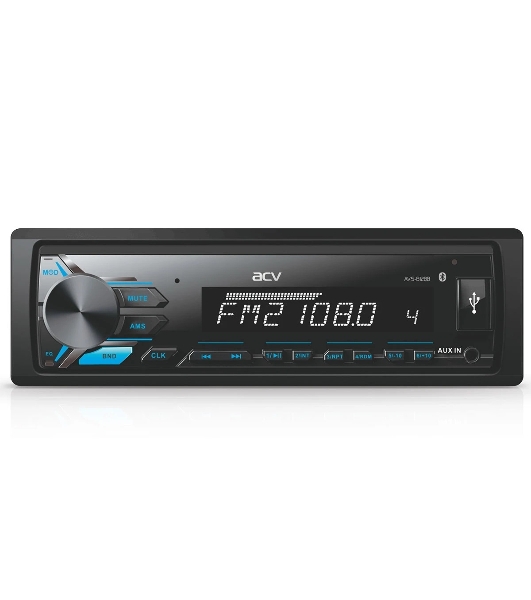 Автомагнитола ACV AVS-812BW, 1 DIN, Bluetooth, USB Type-A, AUX