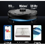 Робот-пылесос Red Solution RV-RL6100S черный, 2600 мAч Li-Ion, уборка влажная/сухая, пылесборник контейнер 0,3 л, фото12
