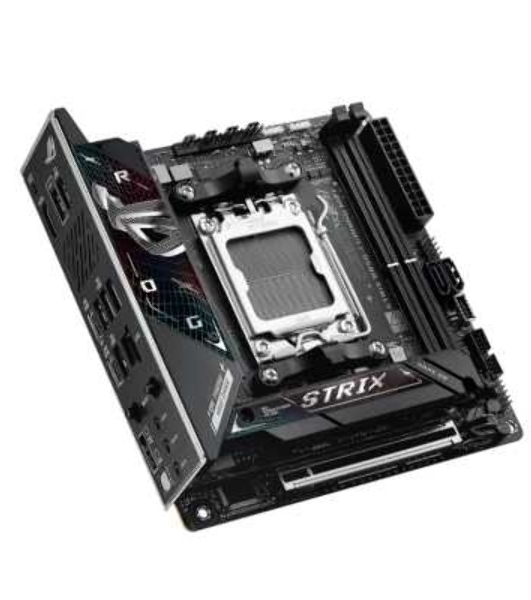 Материнская плата ASUS ROG STRIX B850-I GAMING WIFI, AM5, AMD B850, 2xDDR5, 2xM.2, 2xSATA, PCIe 4.0 x16, 1xHDMI, 1xUSB Type-C, 1x2.5Gb LAN, Wi-Fi 7, Bluetooth 5.4, 5xUSB-A 10Gbps, 1xUSB-C 20Gbps, 2xUSB-A 2.0, 3x3.5 мм, S/PDIF, 7.1, Mini-ITX