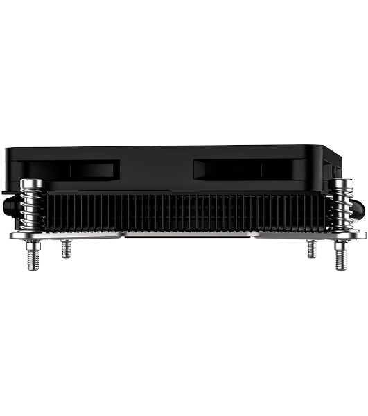 Кулер для процессора ID-COOLING IS-23i черный LGA1851/1700/1200/115X низкопрофильный высота 23мм (48шт/кор, TDP 45W, PWM, 2 тепл.трубки, медная база, FAN 80мм) BOX