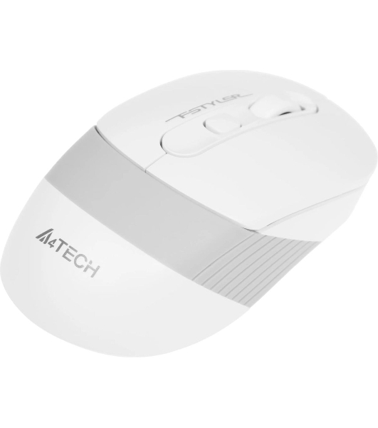 Мышь беспроводная A4Tech Fstyler FG10S белый/серый, 2000 dpi, радиоканал, USB, кнопки - 4