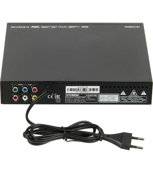 Плеер DVD Hyundai H-DVD100 черный ПДУ