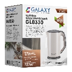 Электрочайник Galaxy GL 0330 бежевый, 1.7 л, 2000 Вт, скрытый нагревательный элемент, фото2