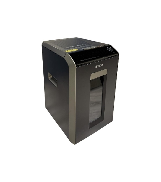 Шредер Office Kit SA200M 1,9х10 черный/серый с автоподачей (секр.P-5) фрагменты 220лист. 40лтр. скобы пл.карты