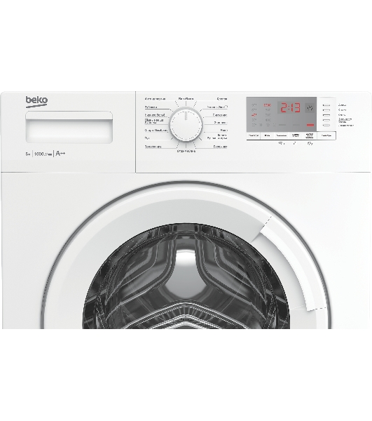 Стиральная машина Beko WRE6512BWW белый, загрузка фронтальная 6 кг, 1000 об/мин., класс: А