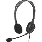 Гарнитура Logitech H110 серебристый, проводная, 3.5 мм, фото 1