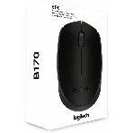 Мышь беспроводная Logitech B170 черный, 1000 dpi, радиоканал, USB, кнопки - 3, фото2