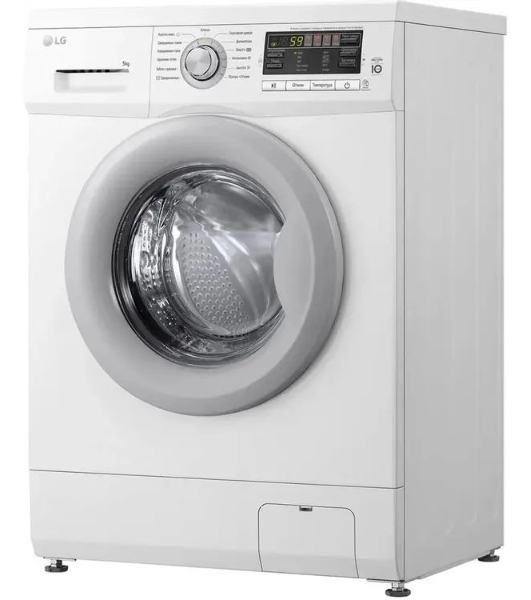 Стиральная машина LG F10B8LD7 белая, загрузка фронтальная 5кг, 1000 об/мин., класс: A