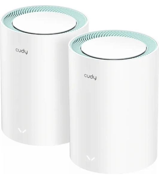 Бесшовный Mesh роутер Cudy M1500 (M1500(2-PACK)) AX1500 10/100/1000BASE-TX (упак.:2шт)