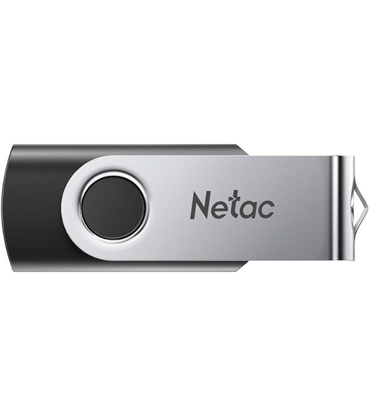 Флешка USB Netac U505 (NT03U505N-256G-32BK), 256Gb, USB 3.0, R/W 110/45, черный/серебристый