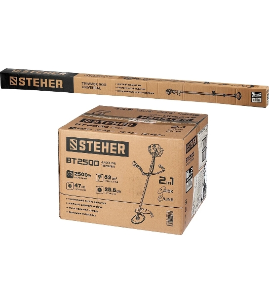 Коса бензиновая STEHER BT-2500, 1,6 л.с.