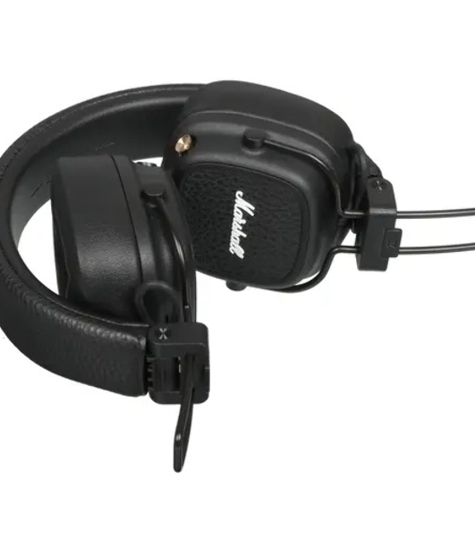 Беспроводные/проводные наушники Marshall Major V черный, накладные, Bluetooth + проводной, беспроводная зарядка, до 100 ч