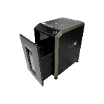 Шредер Office Kit SA200M 1,9х10 черный/серый с автоподачей (секр.P-5) фрагменты 220лист. 40лтр. скобы пл.карты, фото5