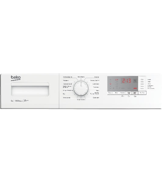 Стиральная машина Beko WRE6512BWW белый, загрузка фронтальная 6 кг, 1000 об/мин., класс: А