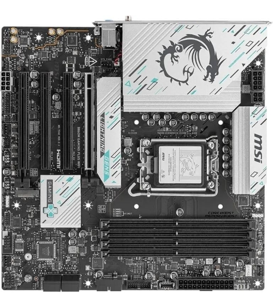 Материнская плата MSI B860M GAMING PLUS WIFI, LGA 1851, Intel B860, 4xDDR5, 4xSATA, 3xM.2, 1xPCIe 4.0 x4, 1xPCIe 5.0 x16, 1xDP, 1xHDMI, 1xUSB-C, 1x 5Gb LAN, 3xUSB-A 2.0, 2xUSB-A 3.2 Gen 1, 1xUSB 3.2 Gen 2, 7.1, 3x3.5 мм, mATX