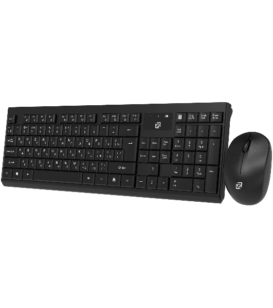 Комплект клавиатура+мышь Oklick S269W беспроводной, USB, 1600 DPI, чёрный