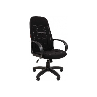 Кресло Chairman 727 черный, ткань, 120 кг