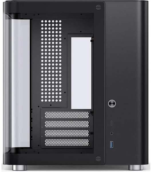 Корпус без блока питания Корпус JONSBO TK-1 Black 2.0 MATX без БП, mini-ITX, micro-ATX, черный