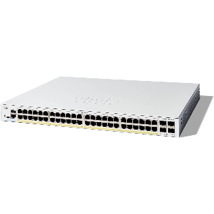 Коммутатор Cisco Catalyst C1300-48P-4G, 48×1 Гбит/с, 4×1 Гбит/с SFP, управляемый