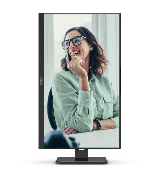 Монитор 27' AOC Q27P3CV IPS 2560x1440, 75 Гц, 4 мс, 16:9, 350 кд/м², 2xHDMI 1.4, DisplayPort 1.2, USB-концентратор (4x USB 3.0), 2.5 Gigabit Ethernet, встроенные динамики, черный
