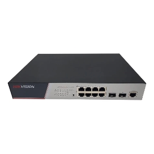 Коммутатор Hikvision DS-3E2510P(B), 8×1 Гбит/с PoE + 2×1 Гбит/с SFP, управляемый