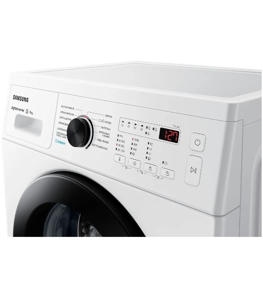 Стиральная машина Samsung WW60AG4S00CE/LD белая, загрузка фронтальная 6 кг, 1000 об/мин., класс: A