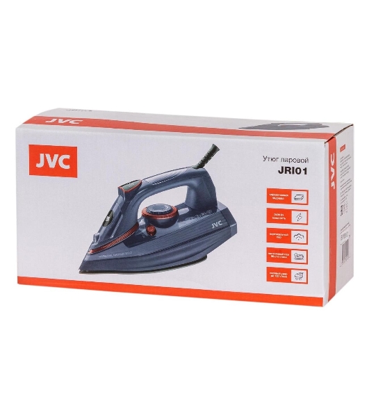 Утюг JVC JRI01 синий, 2400 Вт, 20 г/мин, 120 г/мин, 300 мл