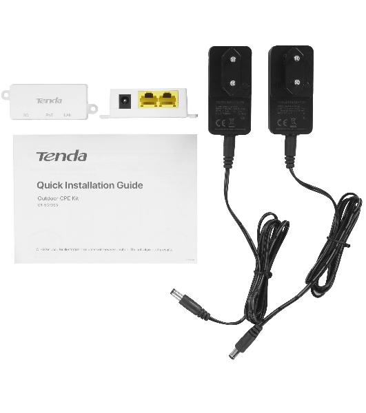 Наружная точка доступа Tenda OS3 (2-pack) (комплект 2 шт), 5 ГГц, до 867 Мбит/с, внешняя антенна 1x12dBi, IP65, PoE