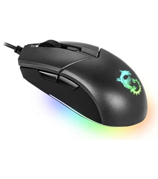 Мышь проводная MSI Clutch GM11 черный, 5000 dpi, USB, кнопки - 6
