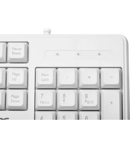 Клавиатура проводная Acer OKW301 (ZL.KBDCC.01B), USB, белый