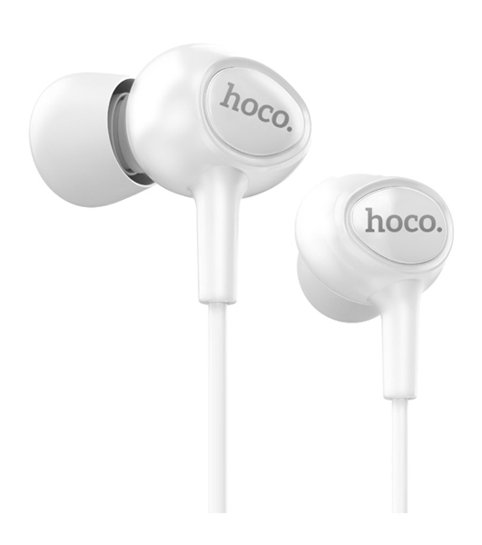Проводные наушники Hoco M3 белый, внутриканальные, Jack 3.5 мм