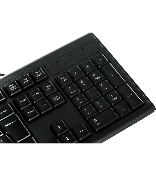 Комплект клавиатура+мышь A4Tech KRS-8372 проводной, USB, 1200 DPI, чёрный