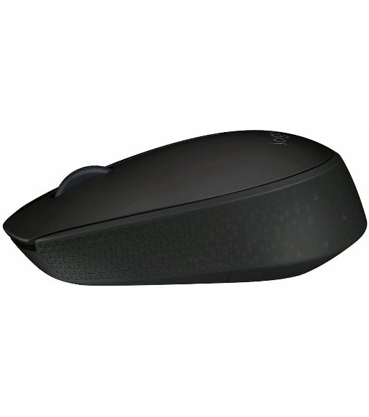 Мышь беспроводная Logitech B170 черный, 1000 dpi, радиоканал, USB, кнопки - 3
