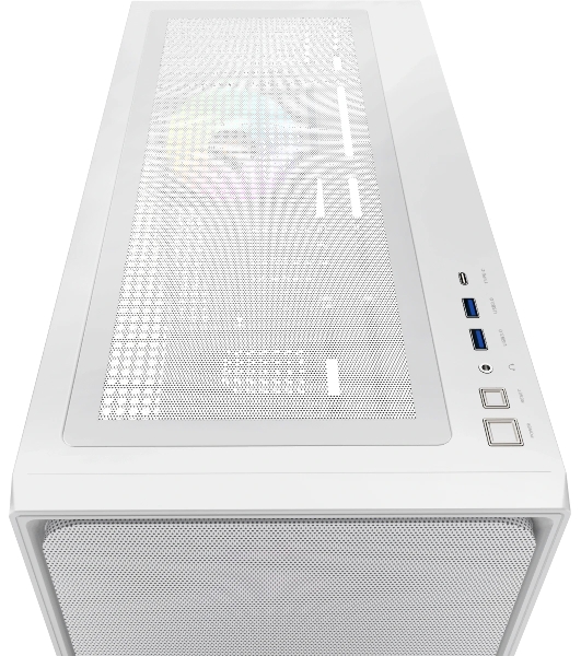 Корпус Ocypus Delta C70 WH ARGB, Midi-Tower, белый, 4 x 120 мм