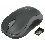 Мышь беспроводная Logitech M186 черный/серый, 1000 dpi, радиоканал, USB, кнопки - 3, фото 1